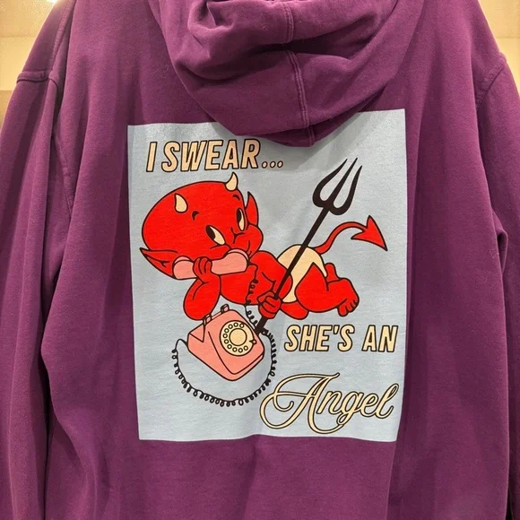 Hazel Boutique x Evil Genius I Swear She’s an Angel Hoodie - Picture 2 of 5